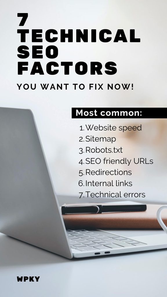 7 most common technical seo factors